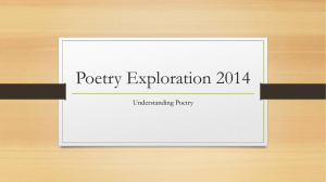 Poetry Exploration 2014
