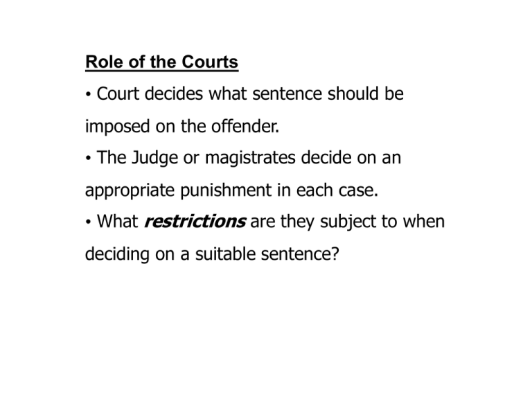 Aims Of Sentencing