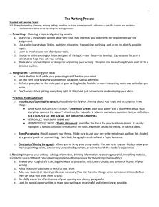 2015 The Writing Process packet