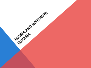 Russia and Northern Eurasia - Haynes Academy for Advanced Studies