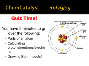 Atomic Theory Models of the Atom