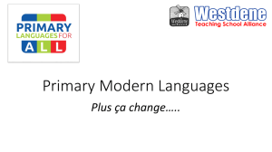 Primary-Modern-Languages overview