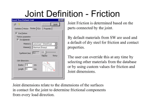 Joint Definition - Friction