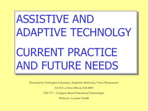 Power Point: Assistive Technology