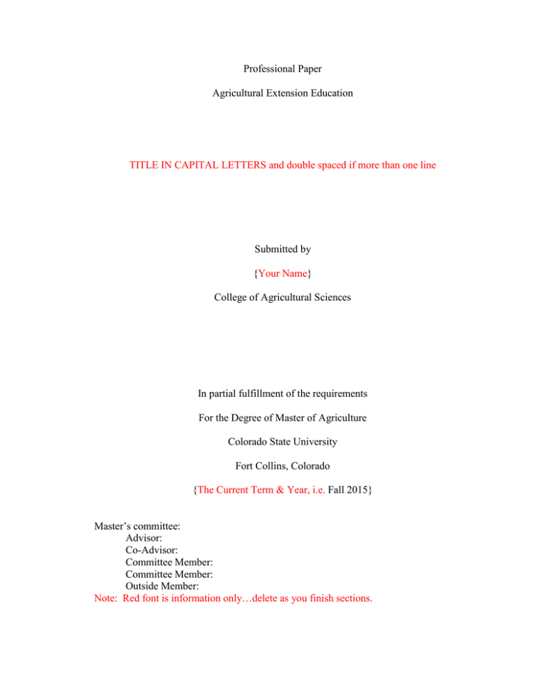 thesis title for agricultural engineering