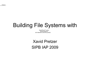 Building Filesystems with FUSE