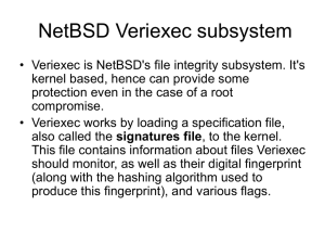 NetBSD Veriexec subsystem