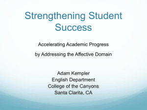 Strengthening Student Success