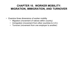 migration, immigration, and turnover