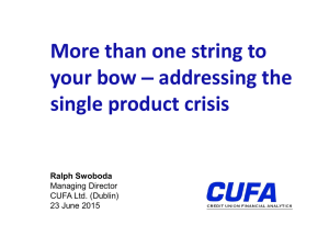 More than one string to your bow: Addressing the single product crisis