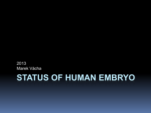 Status of human Embryo