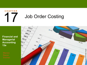 job order cost system