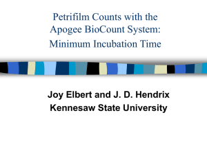 Minimum Incubation Time - Kennesaw State University College of