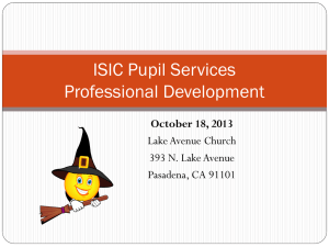 Pupil Services Professional Development