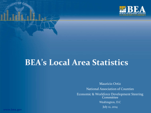 BEA Local Area Statistics - National Association of Counties