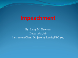 Impeachment - Huntingdon College