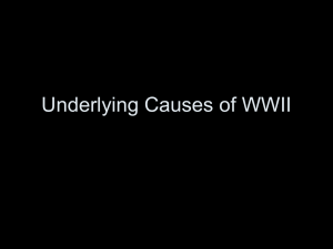 Underlying Causes of WWII