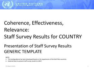 Staff survey presentation template
