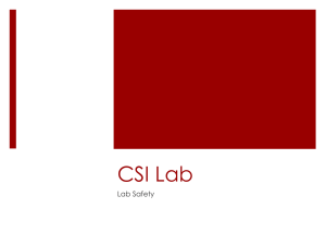 CSI Lab - O. Henry Science