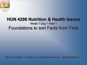 File - HUN 4296 Nutrition and Health Issues