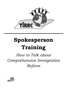 Messaging - Tennessee Immigrant and Refugee Rights Coalition