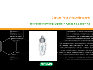 Capture Your Unique Essence with the Genes in a Bottle - Bio-Rad