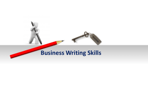 Business Writing Skills (65 Slides)