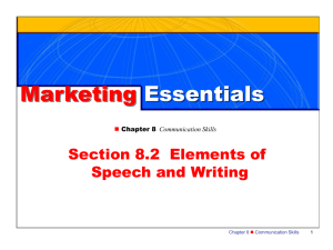 Elements of Speech and Writing