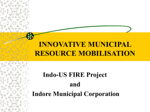 INNOVATIVE RESOURCE MOBILISATION IN INDIA