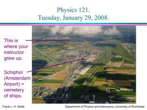 PowerPoint Presentation - Physics 121. Lecture 04.