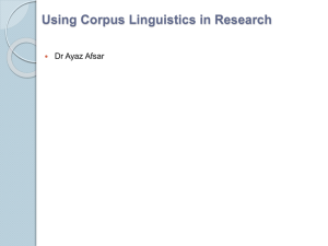 AA. Using Corpus Linguistics in Research