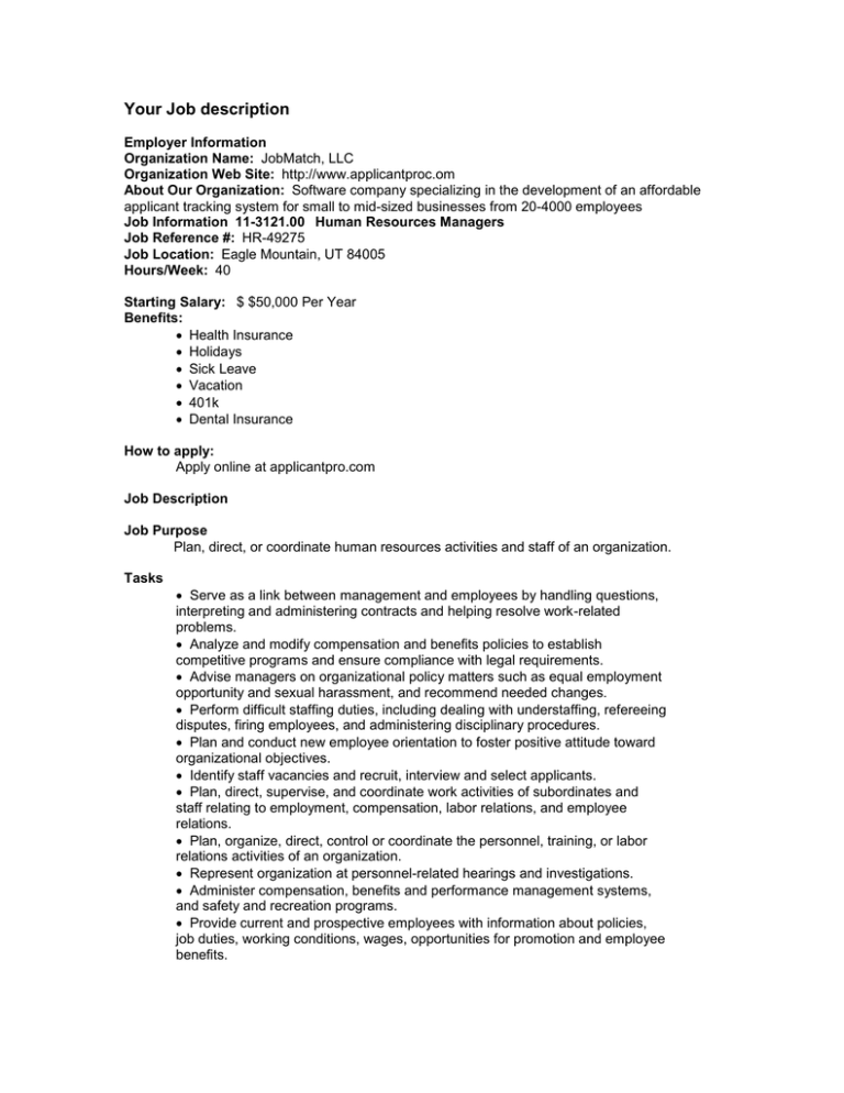 gratis-job-description-hr-manager