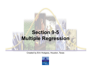 (x 1 , x 2 , x 3 . . . , x k ) Definition Multiple Regression