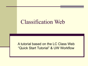 Classification Web - University of Waterloo Library