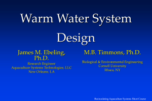 Warm Water System Design
