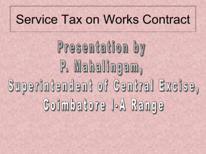 works contract-Service Tax