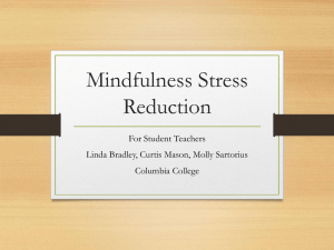 Stress reduction MACTE 2015 - Missouri Association of Colleges for