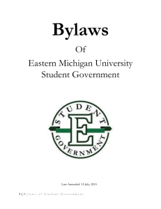 Bylaws - Eastern Michigan University