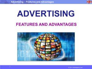 Advertising – Features and Advantages