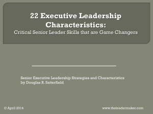 22 Executive Leadership Characteristics