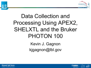 Data Collection and Processing Using APEX2, SHELXTL