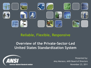 US Standards and Conformity Assessment System