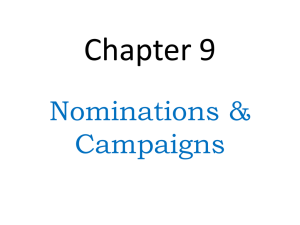 Chapter 9: Nominations & Campaigns