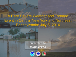 A rare severe weather and tornado event in central New