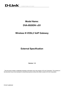 DVA-8920DN v.B1_External Spec_v.1.0 - D-Link