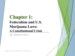 Chapter 1: Federalism and U.S. Marijuana Laws: A Constitutional