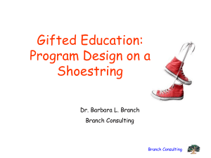 Program Design on a Shoestring