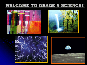 Welcome to Grade 10 Science!! - mrbemrose