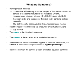 What are Solutions?