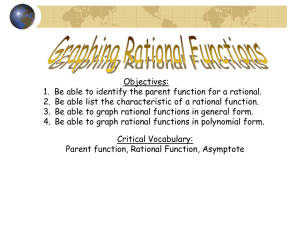 Graphing Rational Functions ppt